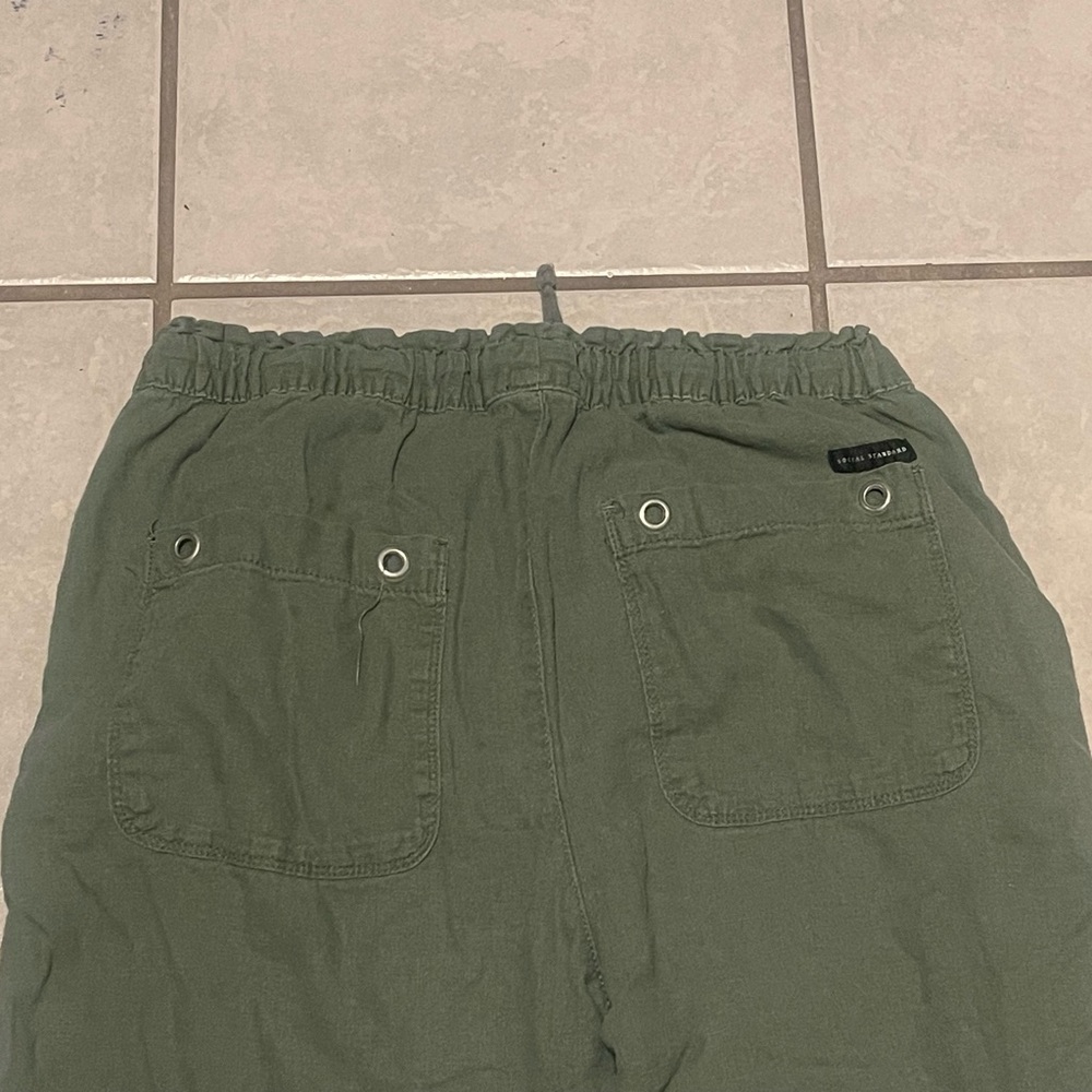 Social Standard‎ Women’s Y2K Olive Green Ankle-Length Jogger Pants Size Medium - Picture 5 of 10